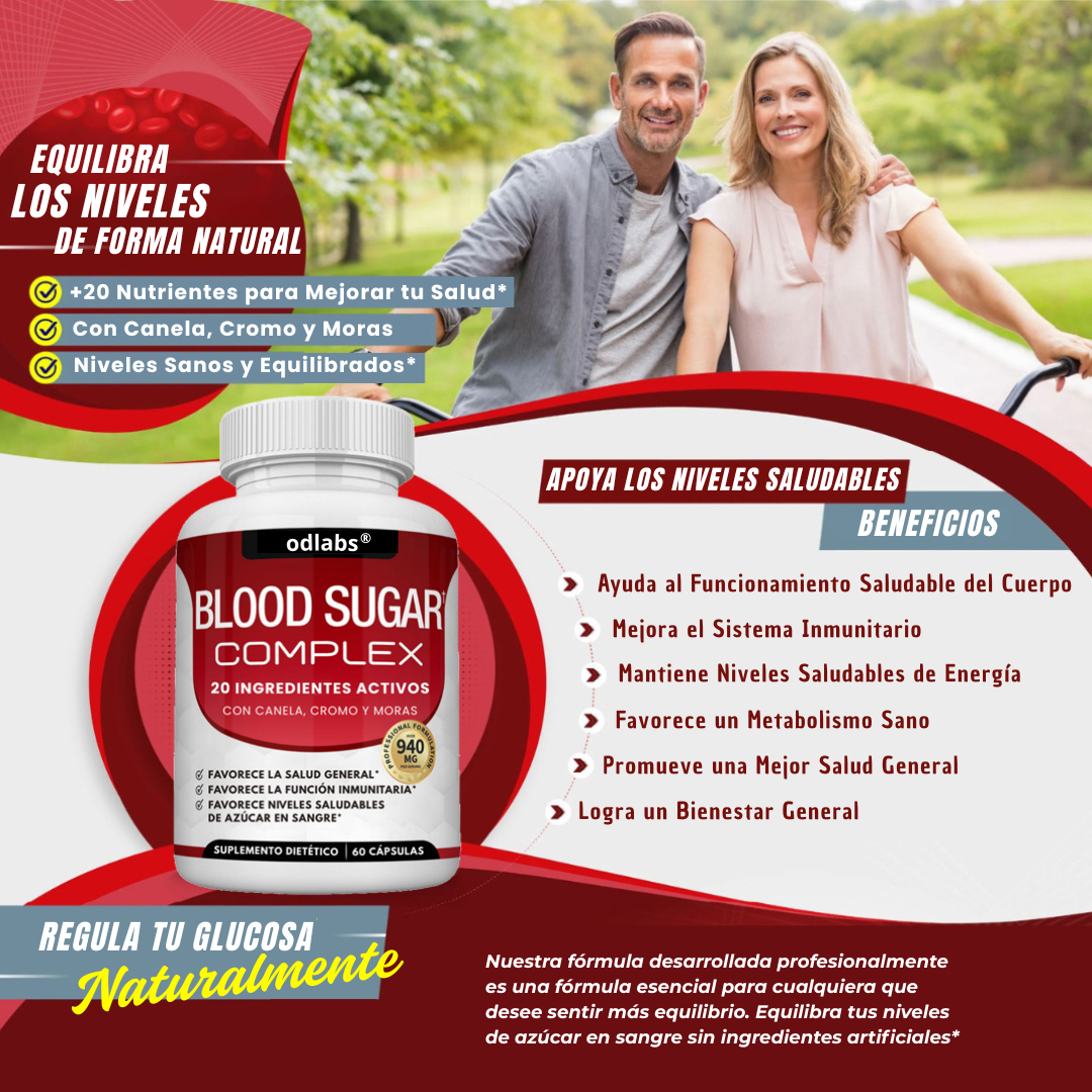 OD Labs® Blood Sugar – Cápsulas para control de glucosa