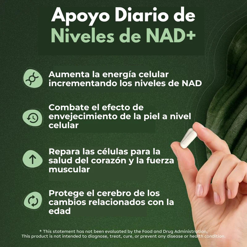 NAD+ ADVANCED Antienvejecimiento, Energía y Enfoque