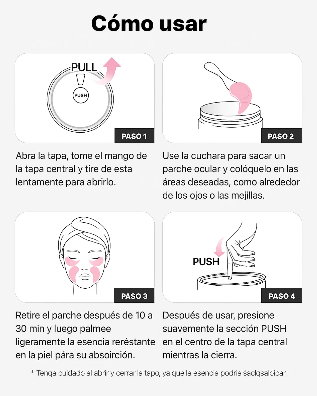 Parches Colágeno & Péptidos para Ojos