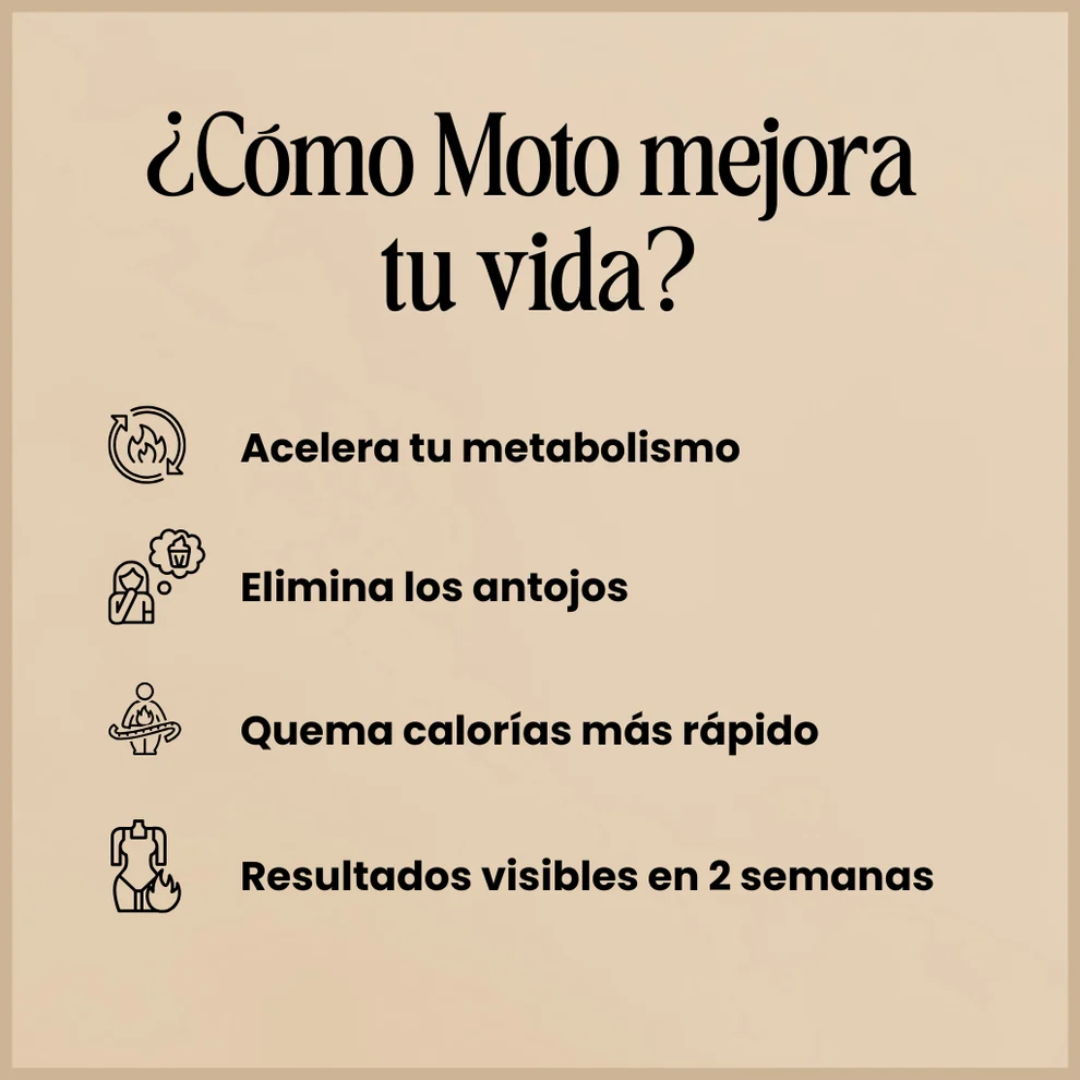 Moto - Cápsulas Aceleradoras del Metabolismo
