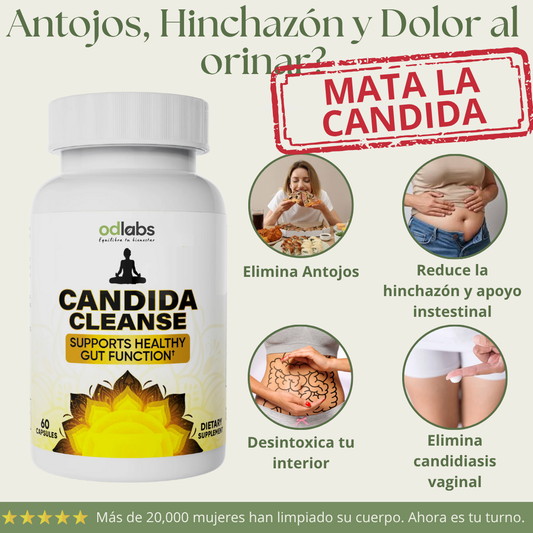 ODLabs Cándida Cleanse® - Adiós hinchazón, Hola cintura