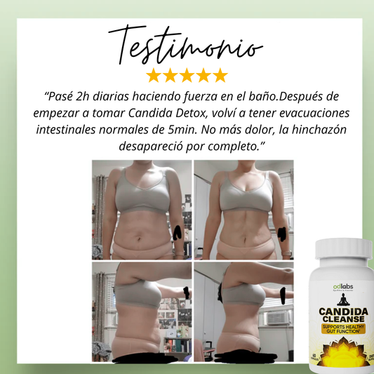 ODLabs Cándida Cleanse® - Adiós hinchazón, Hola cintura