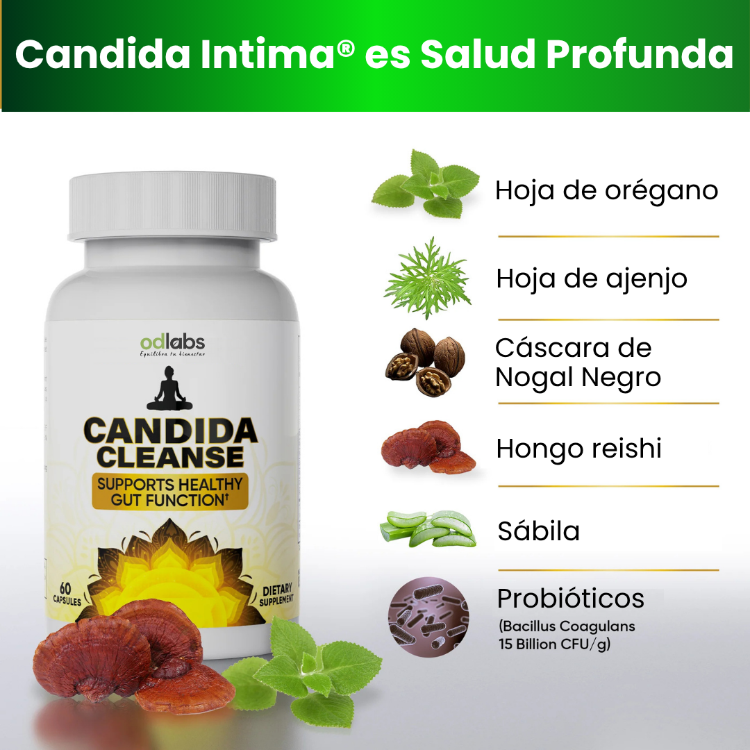ODLabs Cándida Cleanse® - Adiós hinchazón, Hola cintura