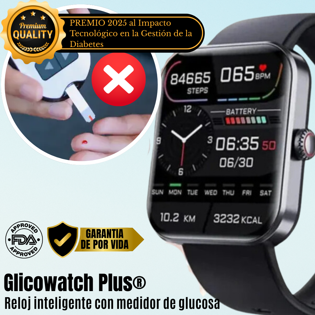 Glicowatch Pro™ I Reloj inteligente con medidor de glicosa