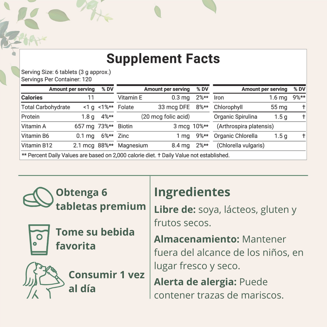 Espirulina Orgánica – Detox, Energía e Inmunidad