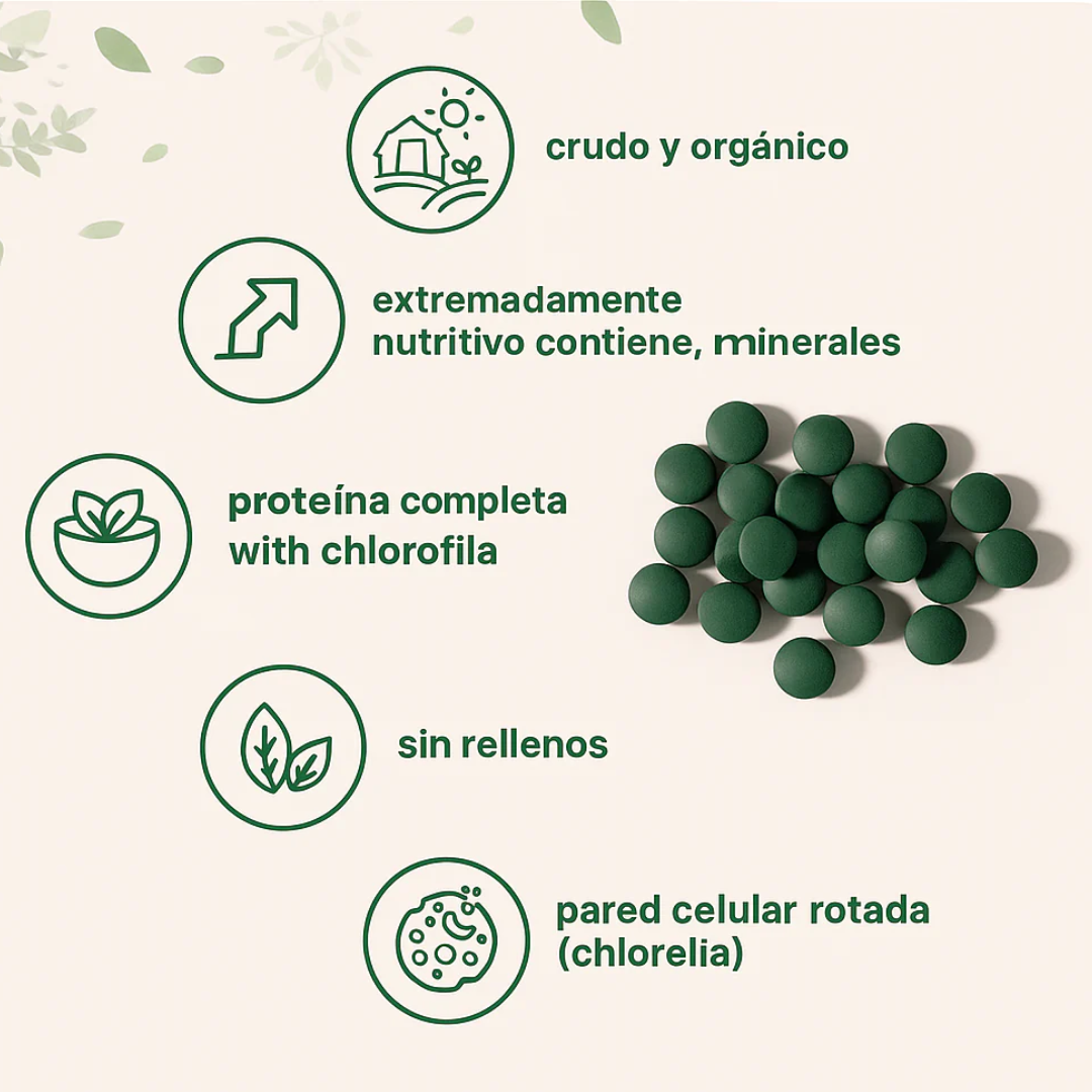 Espirulina Orgánica – Detox, Energía e Inmunidad