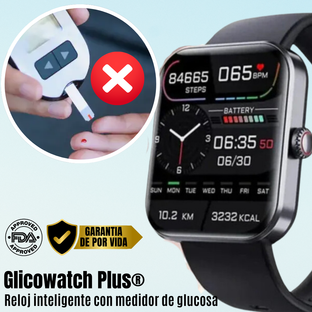 Glicowatch Pro™ I Reloj inteligente con medidor de glicosa
