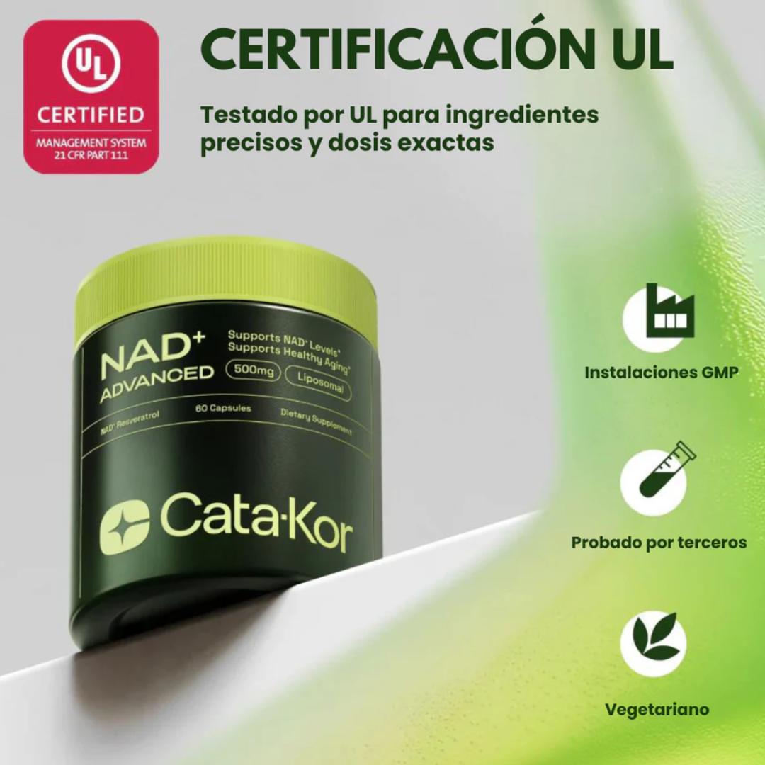 NAD+ ADVANCED Antienvejecimiento, Energía y Enfoque