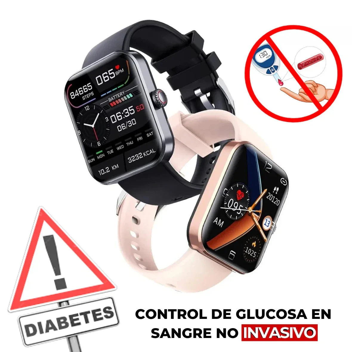 Glicowatch Pro™ I Reloj inteligente con medidor de glicosa