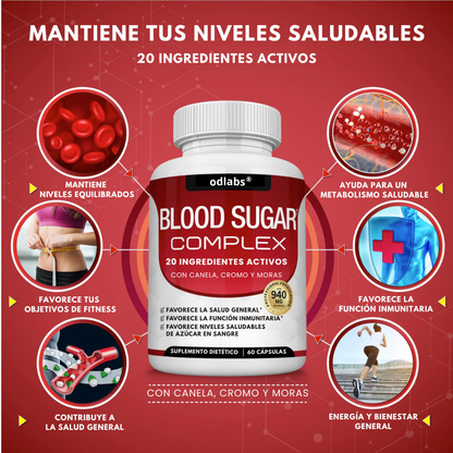 OD Labs® Blood Sugar – Cápsulas para control de glucosa