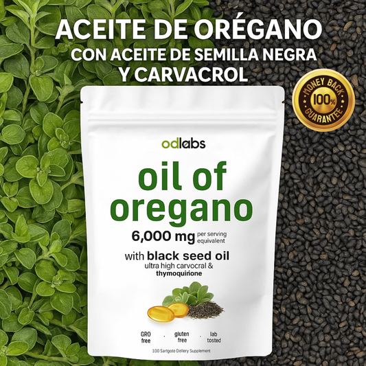 Aceite de Orégano con Semilla Negra ODLabs® Inmunidad a tu cuerpo