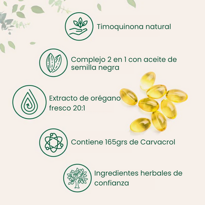 Aceite de Orégano con Semilla Negra ODLabs® Inmunidad a tu cuerpo