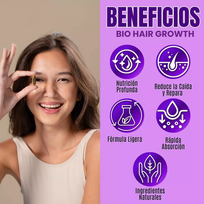 Bio HairGrowth® - Recupera y Fortalece el Cabello