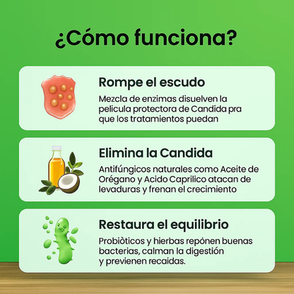 Cándida Cleanse - Ayuda a limpiar la lengua blanca