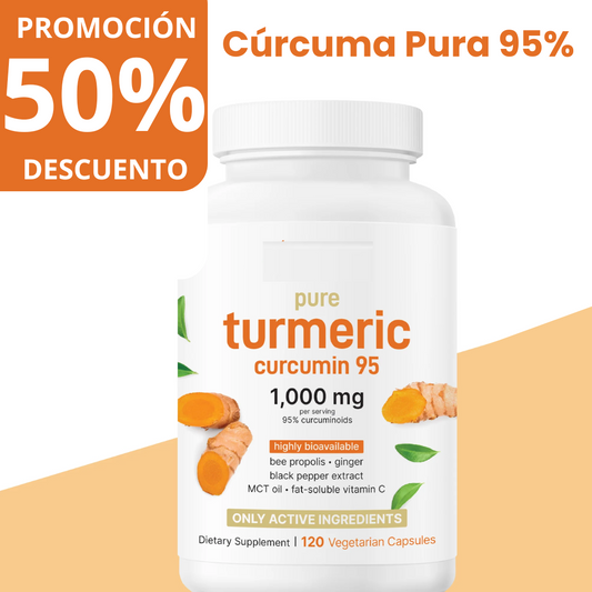 Cúrcuma Premium 95% Pureza – Apoyo Antiinflamatorio y Antioxidante