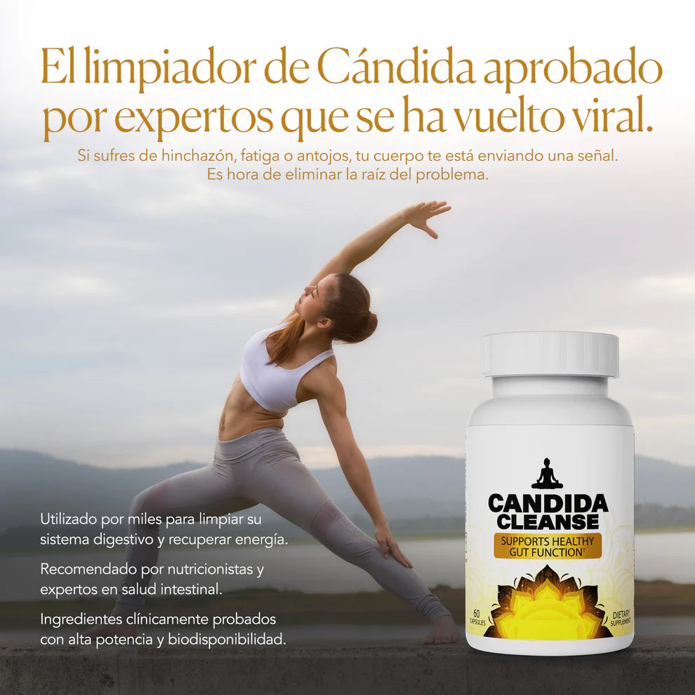 Cándida Cleanse®- Controla Antojos, Desinflama Abdomen y Combate Cansancio
