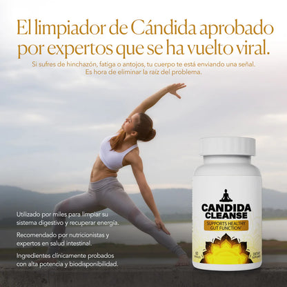 Cándida Cleanse®- Controla Antojos, Desinflama Abdomen y Combate Cansancio