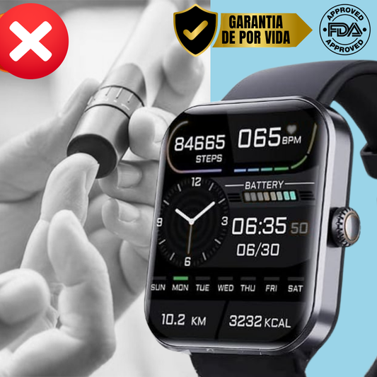 Glicowatch Pro™ I Reloj inteligente con medidor de glucosa