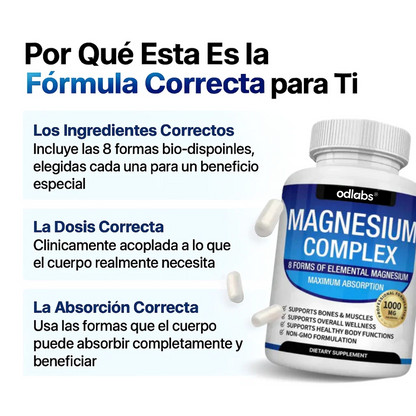 8 en 1 Magnesio COMPLEX