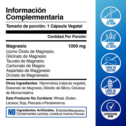 8 en 1 Magnesio COMPLEX