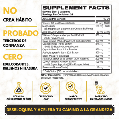 King Maker® Suplemento Hombres 13 en 1